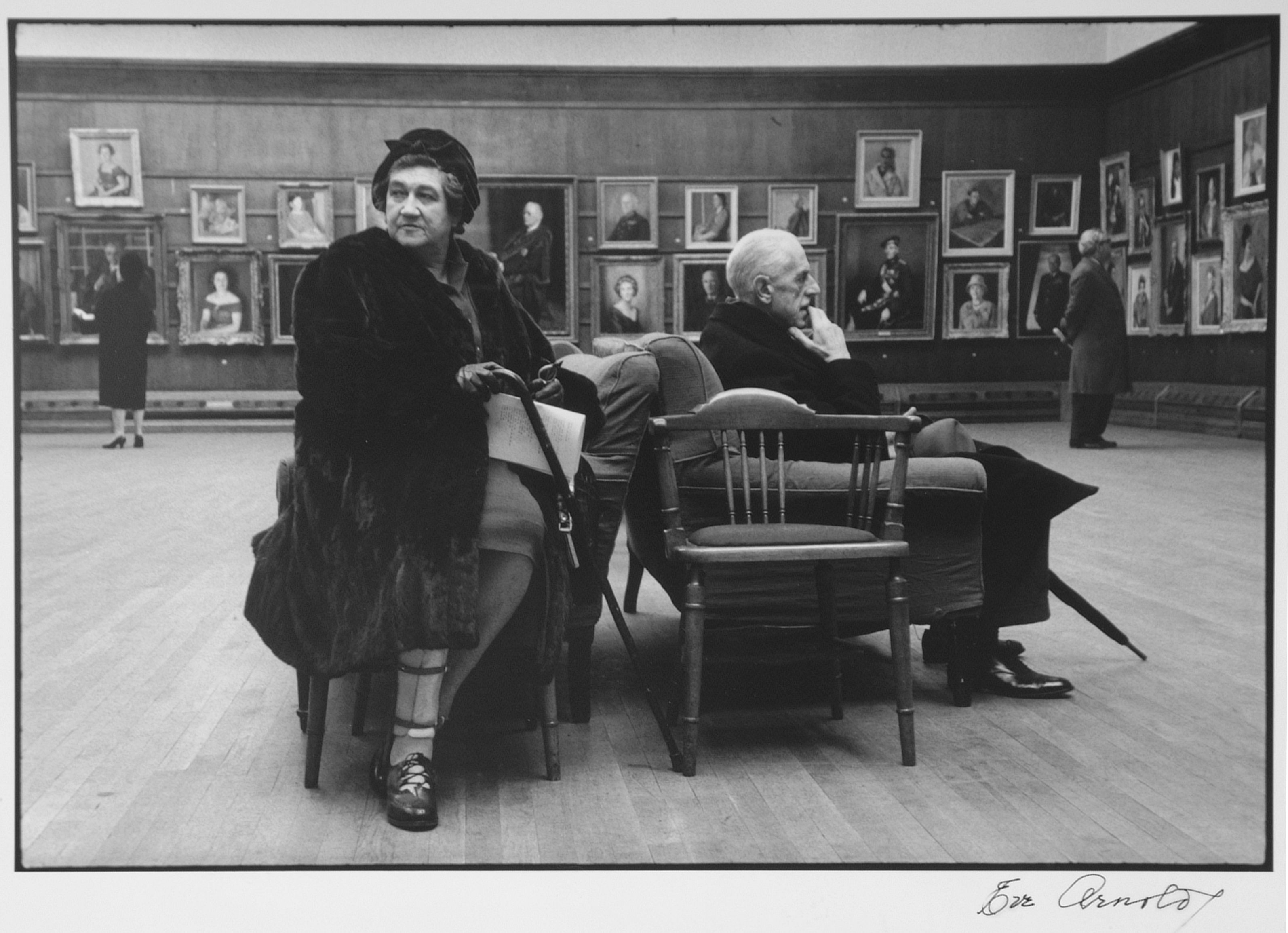 Widow Dora Grubb at the Royal Academy, London