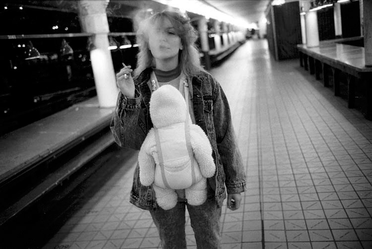 Tiny at the subway smoking with Keanna Rose, Seattle