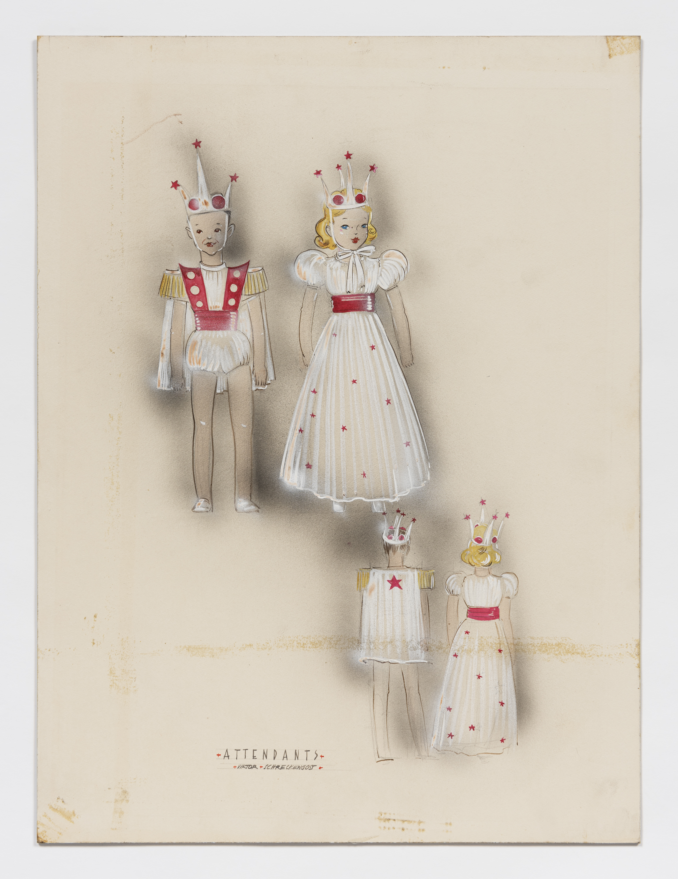 Costume Drawing for the Akron Rubber Ball: Attendents (Children)