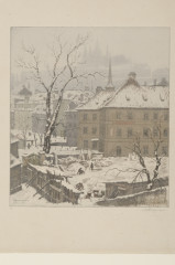 City Scene In Winter