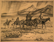 Indians on Horses, New Mexico