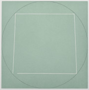 Untitled (green, square within circle)