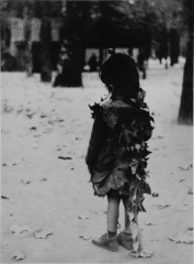 Petite fille aux feuilles mortes, Paris 1947