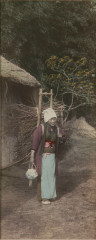 Untitled [Japanese woman with firewood]