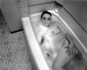 Tiny at thirty in the bathtub, Seattle