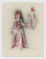 Costume Drawing for the Akron Rubber Ball: Fire (Female)