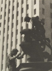 Mechanics Statue, Front of Shell Bldg, San Francisco