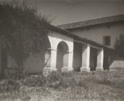 View of mission, in shadows