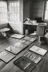 Arthur Miller's writing room at his farmhouse in Roxbury, Connecticut