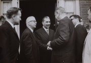 LBJ shaking hands with Italian Prime Minister Aldo Moro From the Life magazine story “Pres. Johnson welcomes Premier Aldo Moro of Italy”