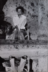 Katherine Hepburn's reflection in water on the set of “Suddenly Last Summer”
