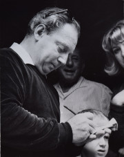 Isaac Stern Signing Autographs, Marlboro, Vermont