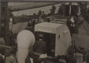 Passengers on a ship deck