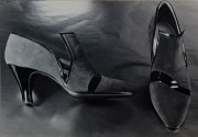 Still life of two leather shoes