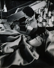 Woman at sewing machine