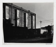 Untitled [Train Cars and Building]