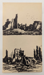 Untitled [Sketchbook of drawings in France]