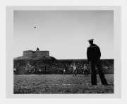 German Sailor Watching Soccer Game, San Francisco