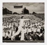 Cal Cheerleader, Cheering UC Students at Big Game, Berkeley