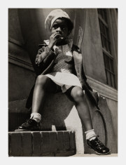 Black Kid Having Lunch, Rafael Weil School, San Francisco