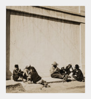 Arizona Indians Resting by the Wall