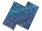 The sky was Blue glass